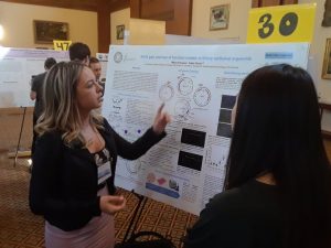 Maria Fonseca presents her SMART research during the 2019 poster symposium